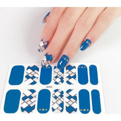 1 Set Nail Stickers Exquisite Nail Care Creative 2D Nail Art Design Decals for Nail Salon