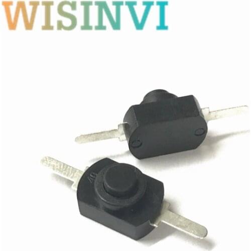 10PCS 12*8MM DC 30V 1A White On Off Mini Push Button Switch for Electric Torch 1208YD Self Locking White or black