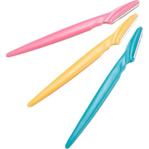 3Pcs/set Portable Eyebrow Trimmer Hair Remover Set Women Face Razor Eyebrow Trimmers Blades Shaver Free ship to RU and US