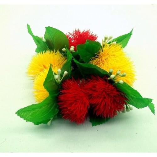 Free Shipping CH0340C 50PCS /lot 25CM Lehua Elastic Wristband Bracelet Women Accessories Hawaii Dancer Flower Wristlet Wholesale