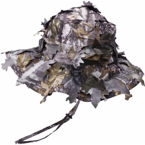 3D Leaves Bucket / Baseball Quick Drying Cap Women Men Waterproof Sunshade Cool Hat Head Wear Sunshade