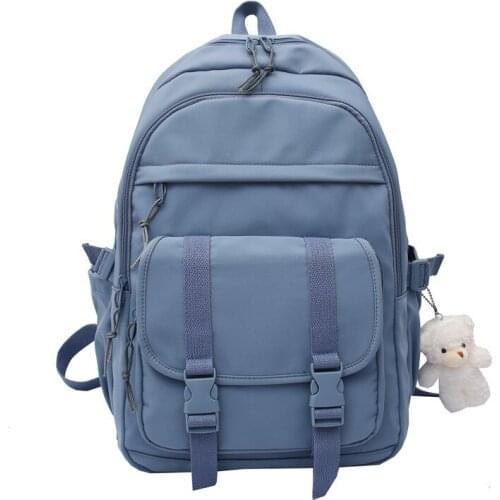 Large School Bag for Teenage Girls Backpack Women Nylon Schoolbag Student Bookbag Female 2021