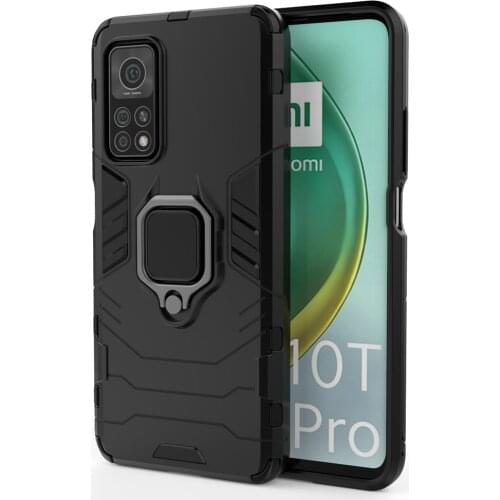 For Xiaomi Mi 10T Case Luxury Ring Back Cover Stand Armor ShockProof Case For Xiaomi Mi 10T Pro Mi10T 5G Full Phone Cases