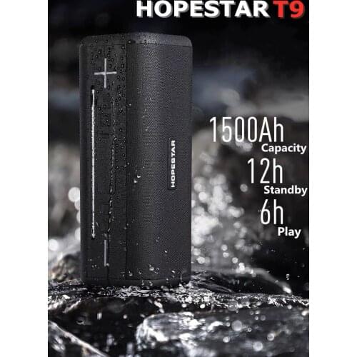 HOPESTAR T9 High-Power Portable Wireless Bluetooth Speaker Outdoor waterproof Subwoofer Soundbar Support TF card caixa de som