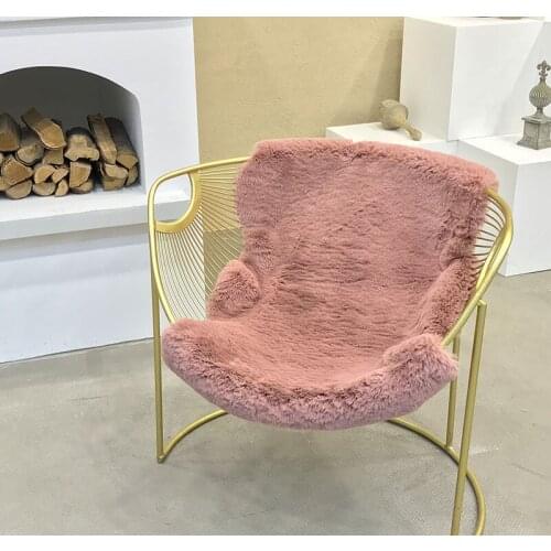 Faux Rabbit Fur Carpet Soft Living Room Bedroom Warm Carpet Fashion Home Bathroom Decorative Textile60x90cm