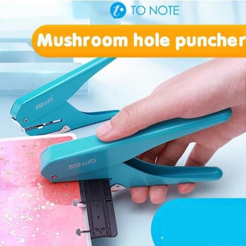 Creative Mushroom Hole Shape Punch For Happy Planner Disc Ring Diy Paper Cutter T-type Puncher Craft Machine Office Stationery