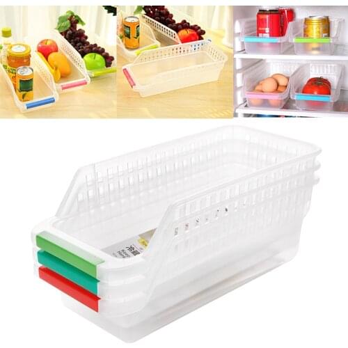 Kitchen Refrigerator Organizer Basket Container Drawner Storage Box Drawer Space Saver Refrigerator Food Storage Box Rack Drawer