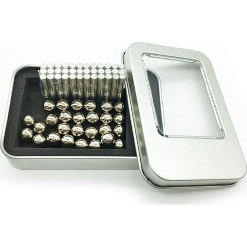 Magnetic Bars And Balls Neutral Metal 36 Rods 27 Balls Construction Sets Puzzle Stacking Game Sculpture Desk Toys