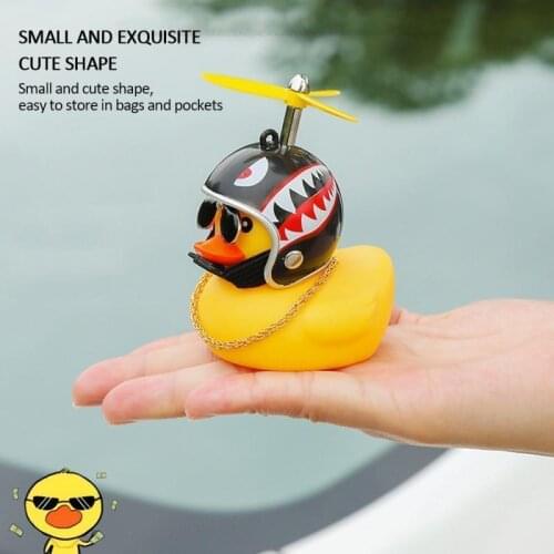 Small Yellow Bike Duck Bicycle bell Luminous/Normal Airscrew Helmet Duck Ducky Dicycle Wind Motor Riding Cycling Lights Horn