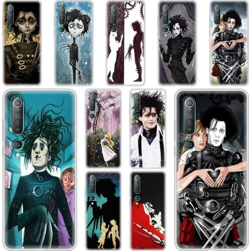 Matte Case For Xiaomi Mi Poco X3 NFC 9T Note 10 Pro 5G 11 10T Lite CC9e M3 CC9 A2 Soft Phone Coque Capa Edward Scissorhands