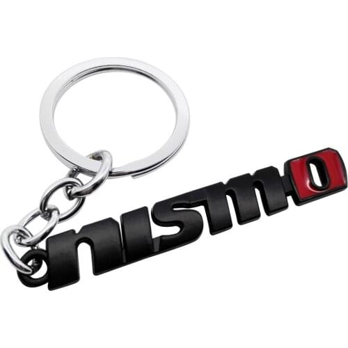 Metal Car Keychain for Nismo Logo Key Ring Fashion Key Ring Holder Pendant for Nissan Juke Tiida Qashqai X-Trail Kicks Altima