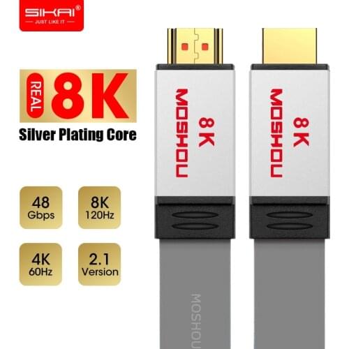 MOSHOU HDMI Cables 2.1 amplifier UHD 8K 60Hz Dynamic HDR 4:4:4 4K 120Hz 48Gps HDCP2.2 with ARC Audio Video 1M 1.5M 2M 5M 10M 15M