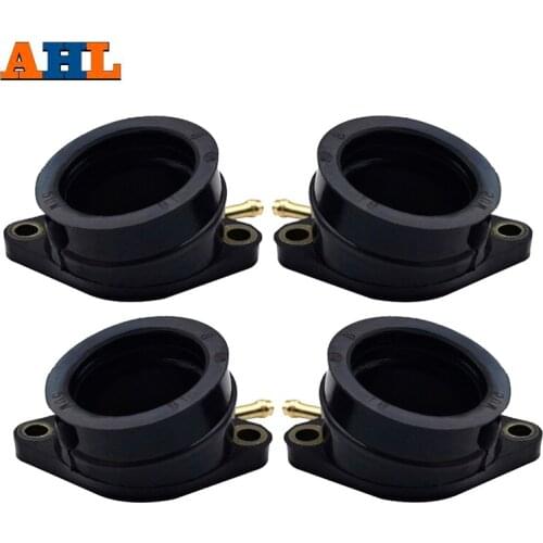 4Pcs Motorcycle Carburetor Right left Intake Manifold For Yamaha FZS600 FZS 600 FAZER 5DM 1998-2003