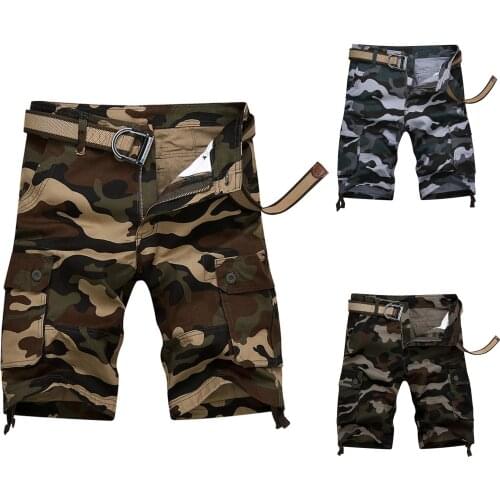 Mens Summer Shorts Fashion And Leisure Multi-pocket Camouflage Colour Overalls Shorts Comfy Loose Daily Shorts Шорты Мужские