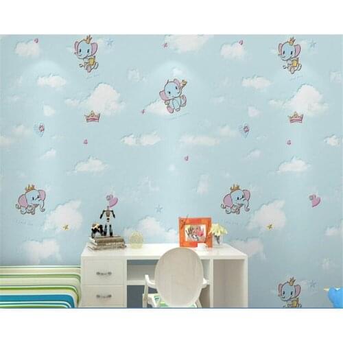 Beibehang 3D papier peint relief elephant like non-woven warm pastoral childrens room wallpaper papel de parede hudas beauty
