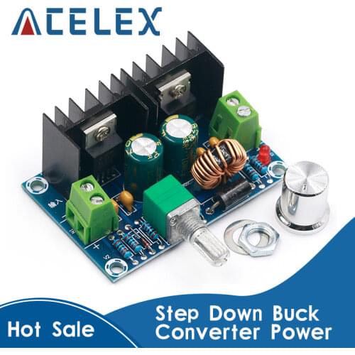 XH-M401 DC-DC Step Down Buck Converter Power Supply Module XL4016E1 PWM Adjustable 4-40V To 1.25-36V Voltage Regulator 8A 200W