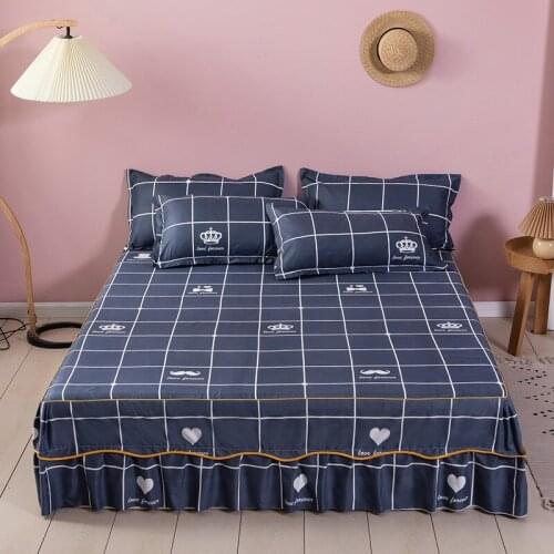 Bed skirt, bedding, skin-friendly cotton, single product matching pleated sheets, non-slip bed skirt