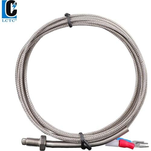 K type M6 M8 Spring protection screw Wire Cable Thermocouple Temperature Sensor for Industrial Temperature Controlle