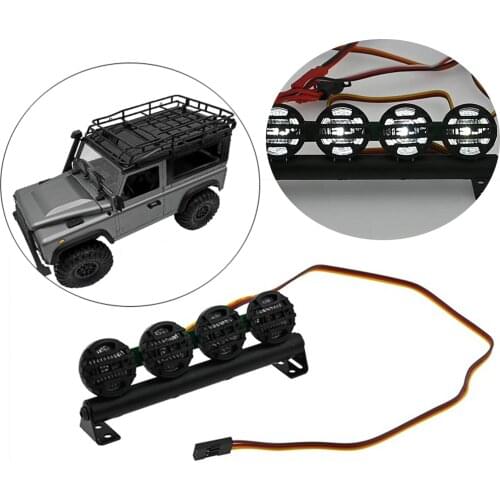 Remote control car LED light bar flashing light MN Series WPL RC truck crawler car roof light
