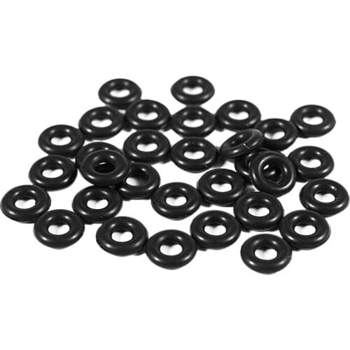 30 Pcs 2.5mm x 6.5mm x 2mm Rubber O Rings for Wacky Worm Fishing