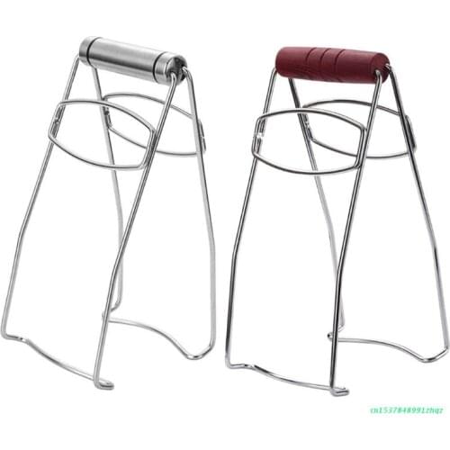 Stainless Steel Foldable Hot Dish Plate Clip Kitchen Bowl Pot Gripper Multifunctional Crockery Holder Clamp Tong Claw Non-Slip