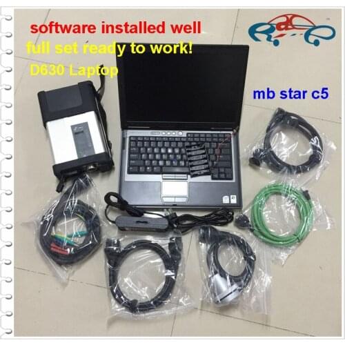 Super MB Star C5 with Activated Software V12/2020 installed well on used laptop D630 320GB HDD Auto Repair Star Diagnosis Tool