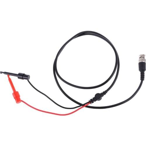 1.1M 3.61ft BNC Oscilloscope Test Probe Dual Hook Clip Male Plug Cable Lead Wire Connector