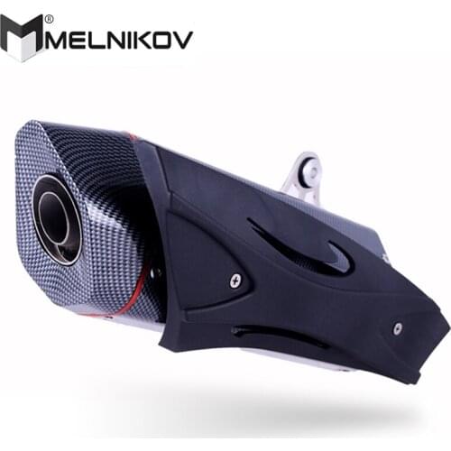 Universal Motorcycle Carbon Fiber Exhaust Muffler Escape Ninja650 Ninja ZX-6R ZEPHYR750 RS Ninja400R Z400FX Z400GP Exhaust