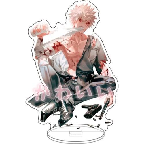 Japan Anime My Hero Academia Character Figure Stand 15cm Model Cosplay Midoriya Izuku All Might Plate Acrylic Figure Props