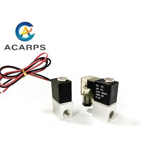 2 Way Pneumatic Aluminum Electric Solenoid Valve 1/8“ 1/4“ Normally Closed Fast Response for Air Gas Water