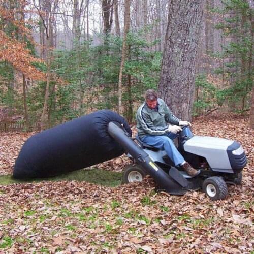 40 Bushels Lawn Mower Bag Foldable Large Capacity Lawn Tractor Leaves Bag Garden Lawn Sweeper Garbage Disposal Bag