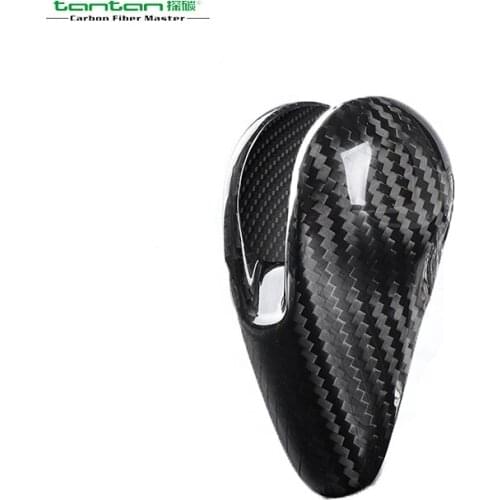 Car Interior Accessories Gear Shift Knob Cover Carbon Fiber For Porsche Macan panamera 911 Cayman Carrera Targa Carbon Fiber