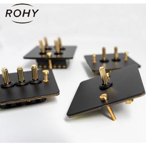 Brass wall switch,Vintage toggle switch 220V 1/2/3/4Gang.2Way 10A Vintage Retro light switches switch for livingroom brass lever