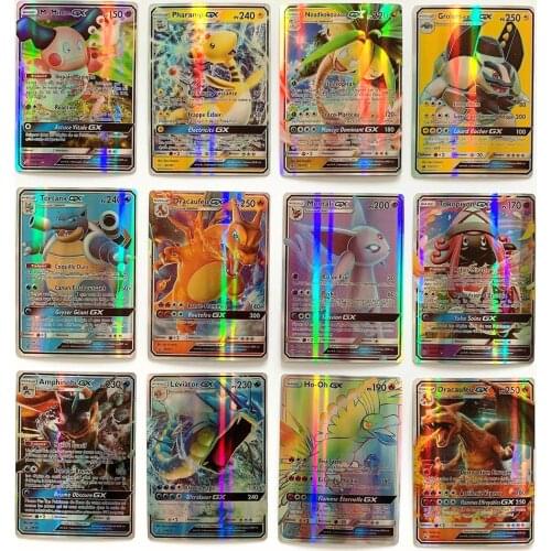 French Pokemon Card Featuring 100Gx 60Tag Team 110V VMAX 50Meag Shining Cards Gifts Kids Toys