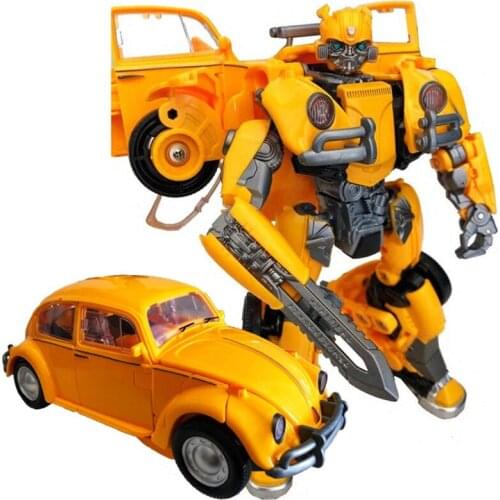 Heimanba New 21CM Transformation Toys boy Movie 5 Alloy Robot Car Action Figures Anime Aircraft model Classic Toy Kids Gift