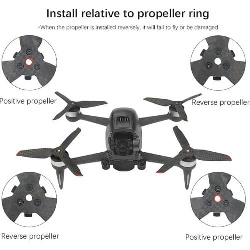 Lightweight Carbon Fiber Propeller Quick Release B-lades Replacement Props for DJI FPV Combo Drone Accessories