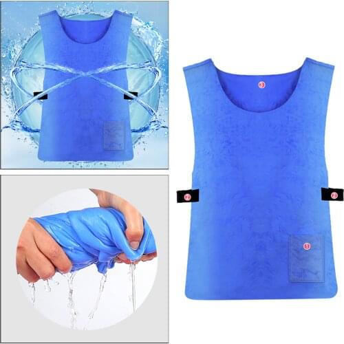 Summer Cooling Clothing Refrigeration Vest Hot Weather Outdoor Work Ice Vest Cooling Vest for Hiking Mountaineering