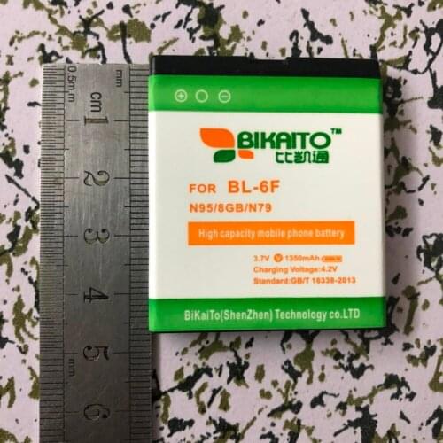 BIKAITO 1350mAh BL-6F Li-ion Polymer Battery For Nokia N95 8G N78 N79 6788