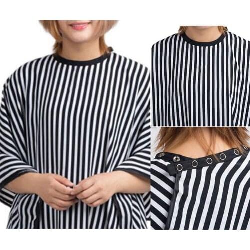 Fashion Striped Salon Hair Cutting Cloth Cape Hairdressing Cape Apron Adult Salon Waterproof Hair Cloth