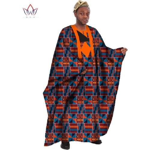 Custom Mens African Clothing Long Sleeve Men Loose Thobe Robe Dashiki Men African Robes for Men Bazin Riche Robes Femmes WYN18