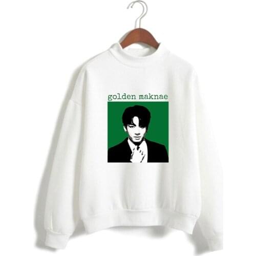 New Fashion Fake Love Member Kpop High Collar Hoodies Women Capless Sweatshirt Tops Long Sleeve Casual Pullovers Hoody Clothes