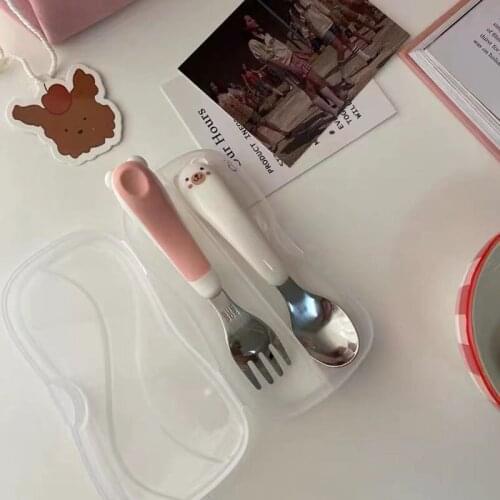 The New Set Of 2021 Cutlery Forks And Spoons Is A Cute Simple Creative And Portable Animal Package That Girls Need As A Gift