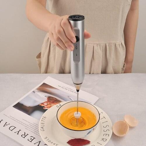 Rechargeable Egg Beater Electric Household Small Electric Egg Beater Mixer Automatic Egg Beater Cream Milking Device for Kitchen