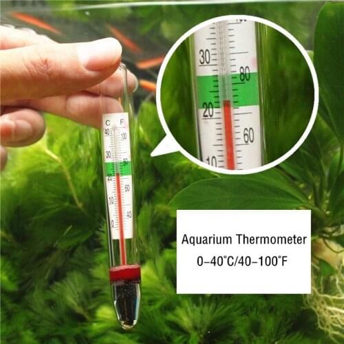 2pcs Aquarium Fish Tank Thermometer Submersible Suction Aquariums Tanks Decor Function Great