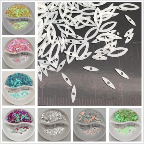 20g 4*9mm Flat Horse Eyes Round Loose Sequin Sewing,Wedding Craft,Women DIY Garment Accessories