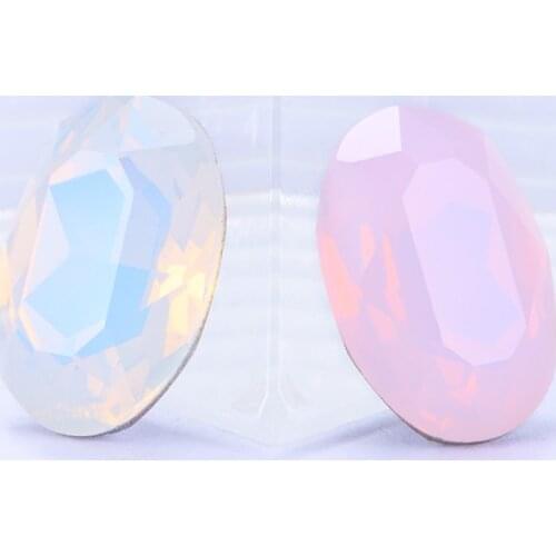 Colorful White Rhinestones DIY Art Crafts Strass Crystals Pointback Loose Stones Crystals K9 Glass Glue On Rhinestones