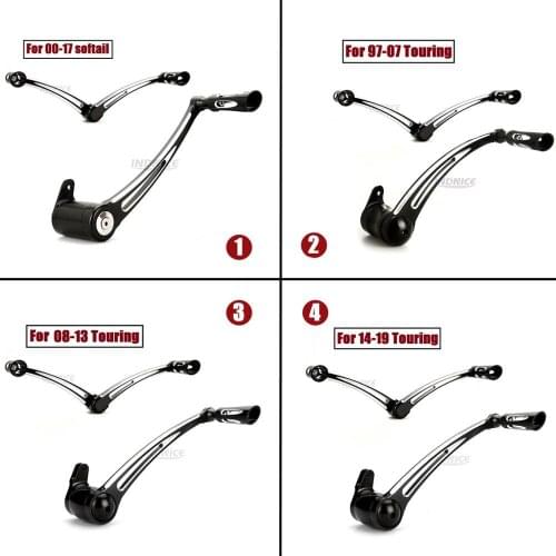 Deep cnc cut Brake arm shift shifter levers For harley touring softail 97-2019
