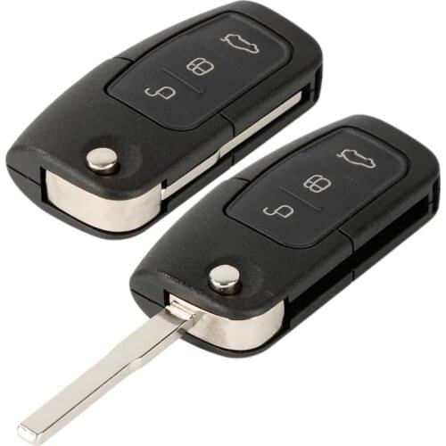 Folding Flip Remote Key Shell For FORD Focus Fiesta C 3 Buttons Remote Car Key Shell Replacement Remote Key Shell