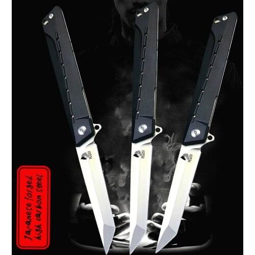 D2 G10 handle folding knife, outdoor camping folding knife, north American hot style folding knife, pocket tactical knife