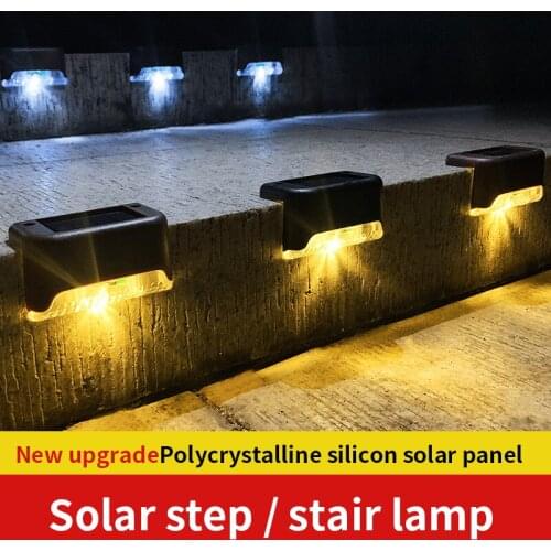 Solar Light LED Outdoor Waterproof Stairs Garden Landscape Courtyard Lights Ladder Deck Lights Balcony Fence Outdoor Wall Lights